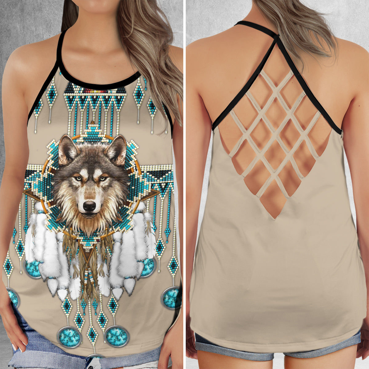 Wolf Dreamer Basic Nature – Hollow Tank Top