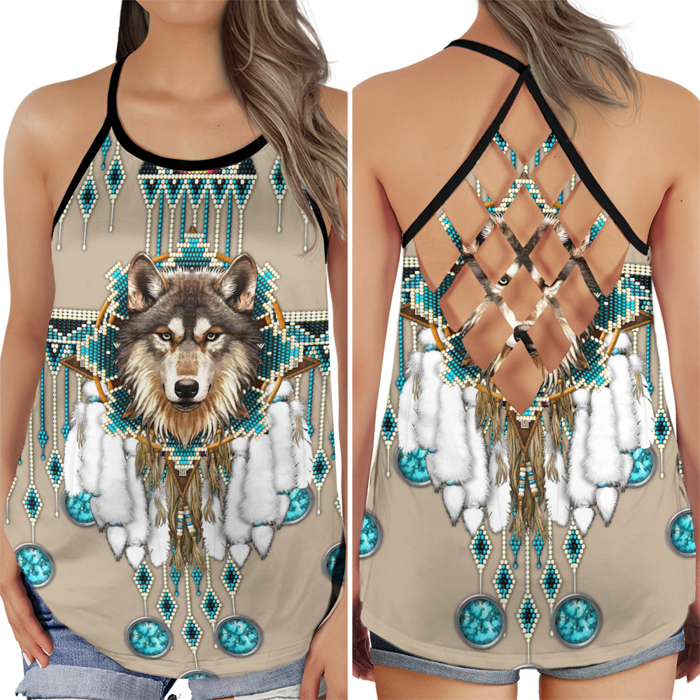 Wolf Dreamer Classic Spirit Vibes - Hollow Tank Top
