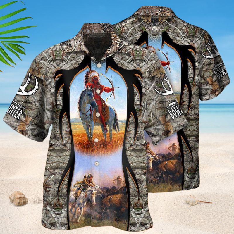 Native Bow Arrow Hunting Style – Hawaiian Shirt