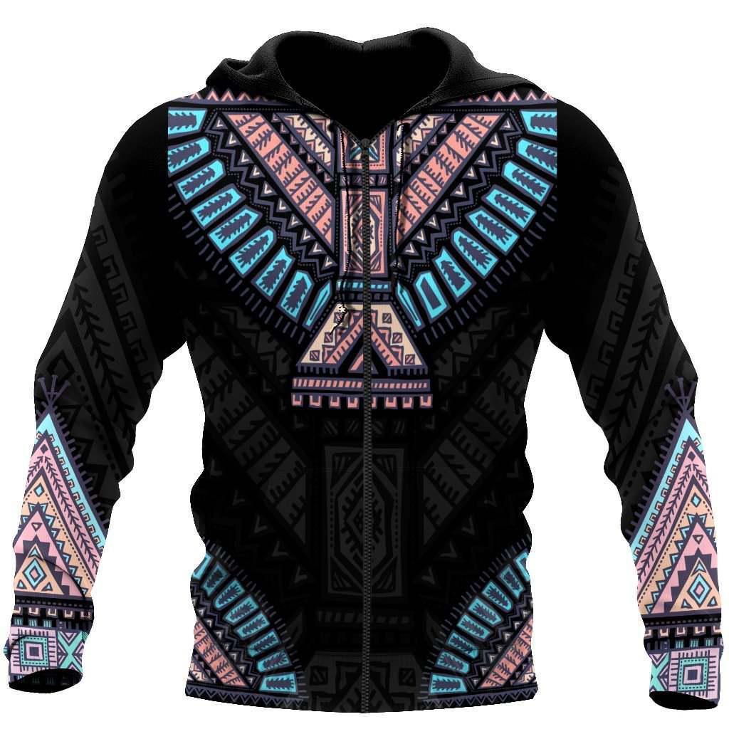 Native Culture Black Style - 3D Hoodie3