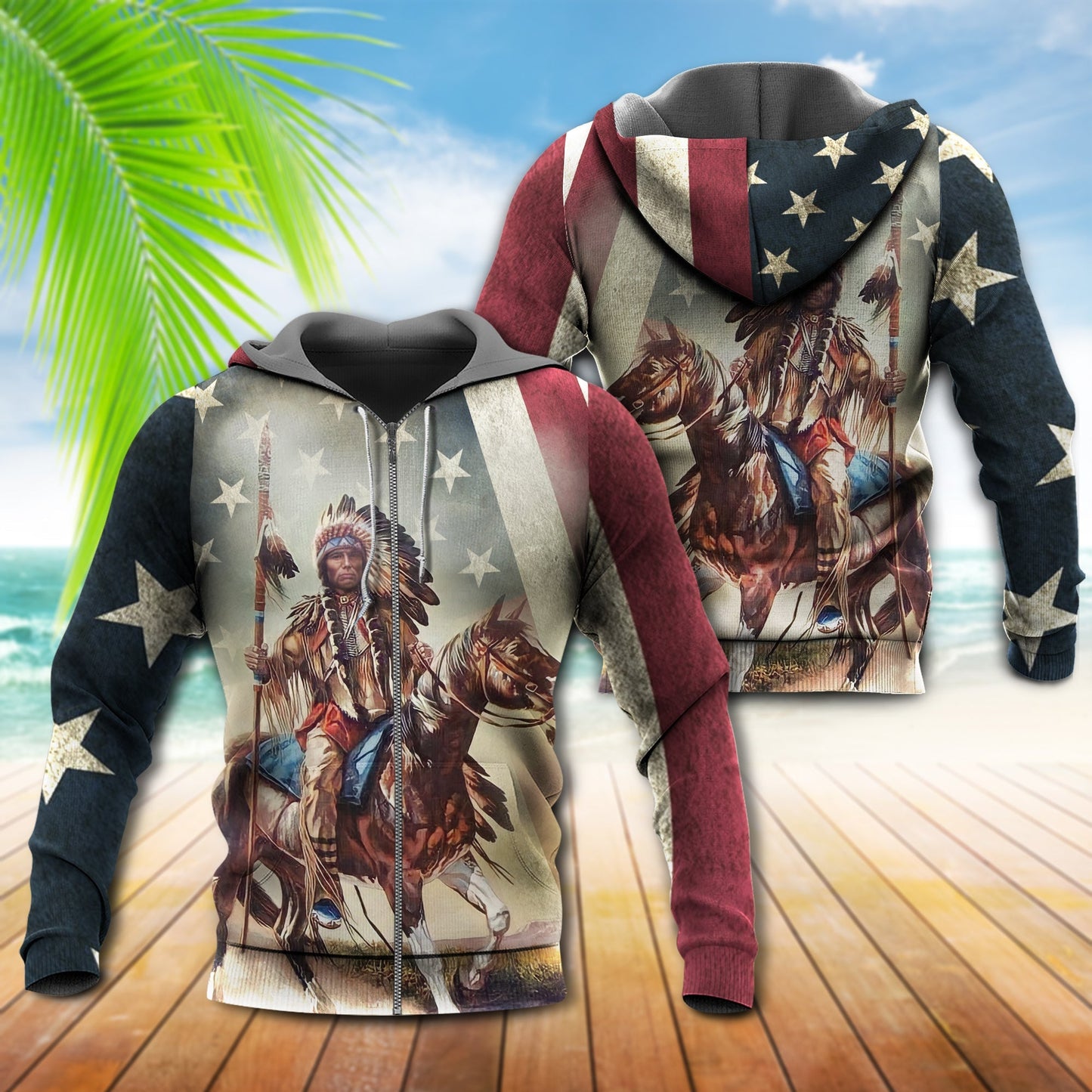 Native Horses Protect America - 3D Hoodie4