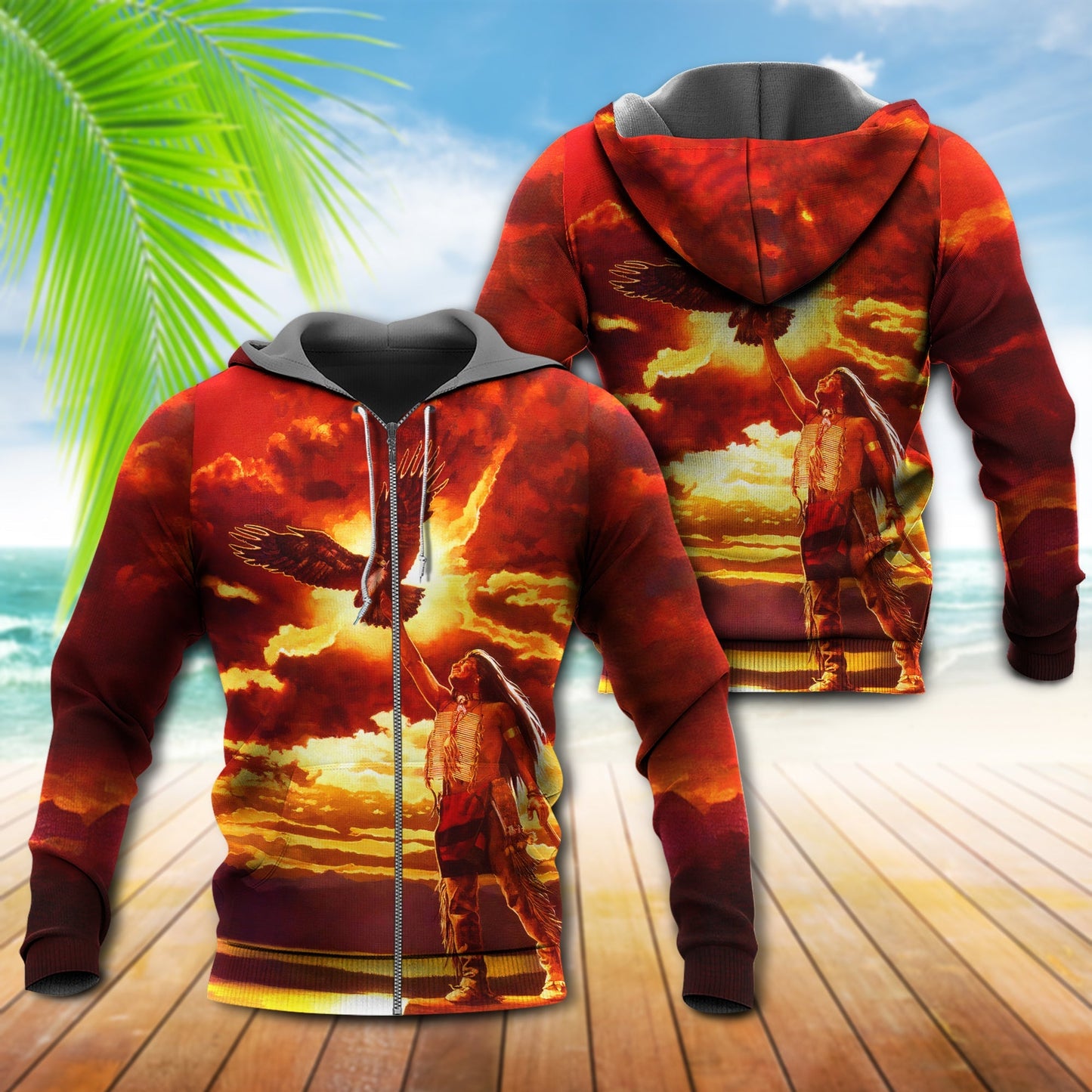 Native Sunset Love Peace Style - 3D Hoodie