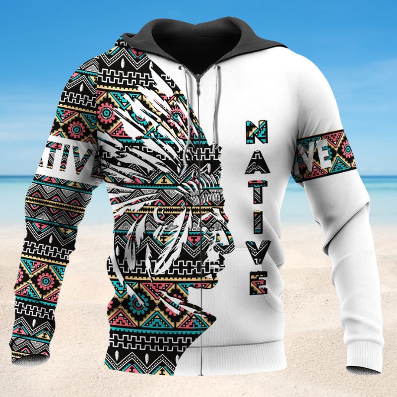 Native Symbol Color Unique Style - 3D Hoodie2