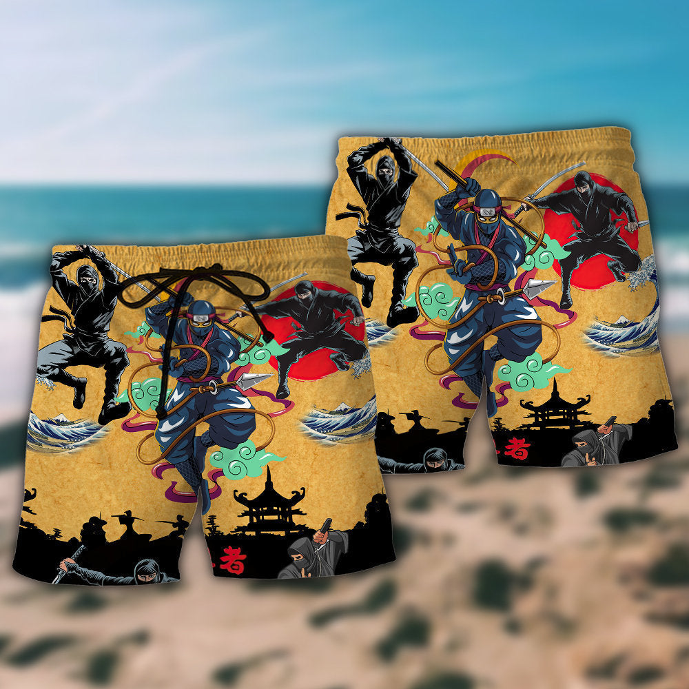 Ninja Warrior Path Graphic – Beach Short