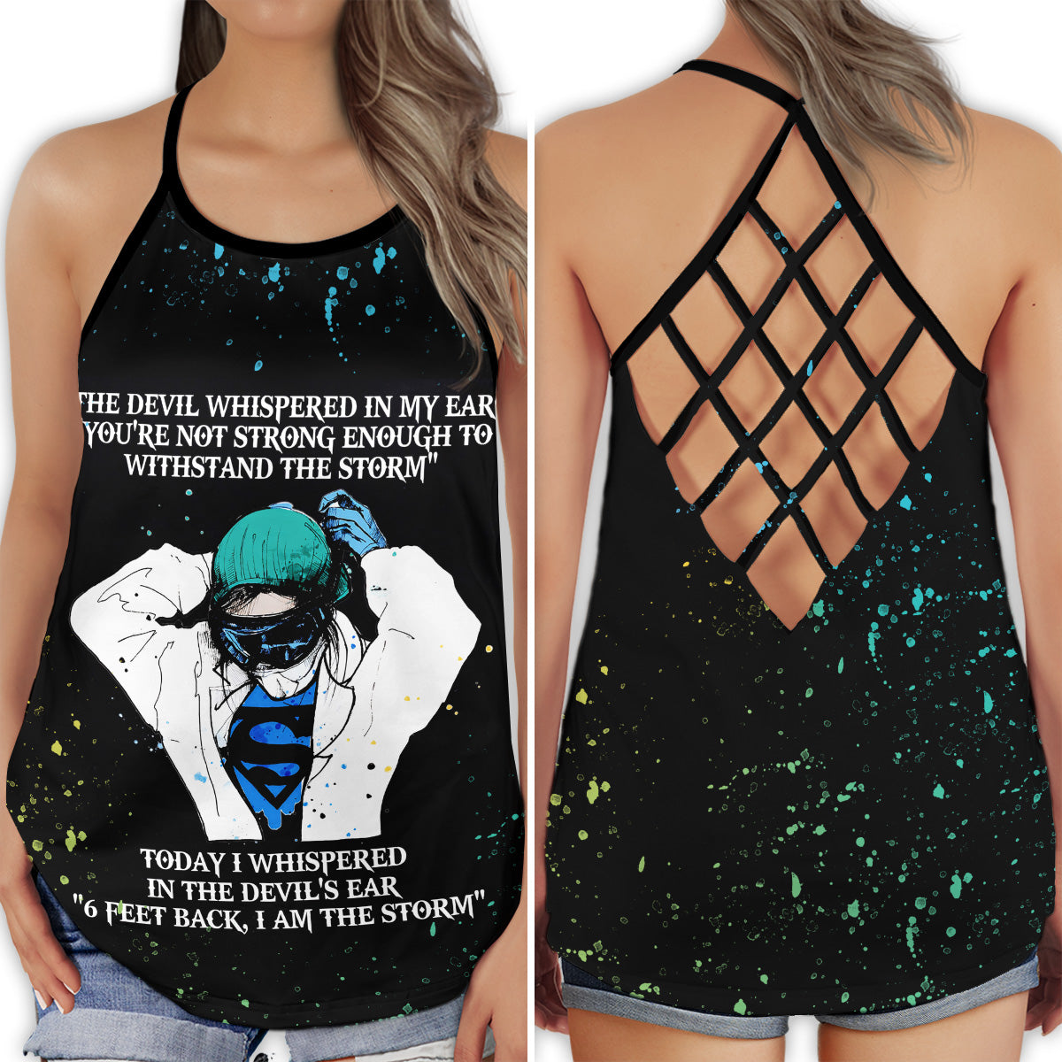 Nurse Strong Never Give Up Energy - Hollow Tank Top