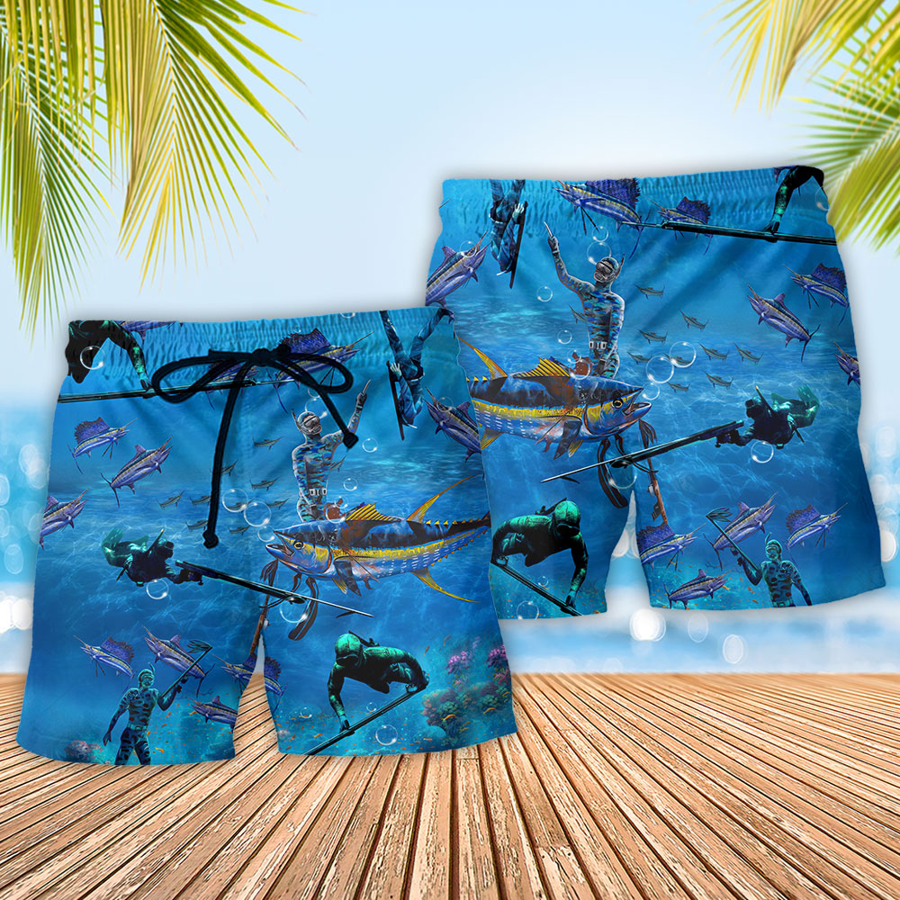Blue Ocean Discovery Art – Beach Short