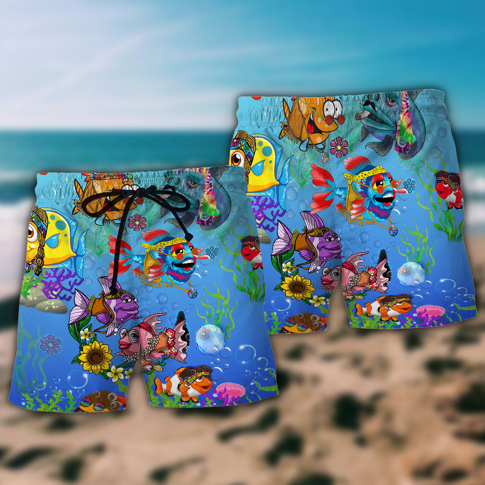 Ocean Deep Blue Joy Scene – Beach Short
