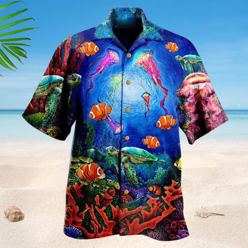 Ocean Wonderful Underwater World Style – Hawaiian Shirt