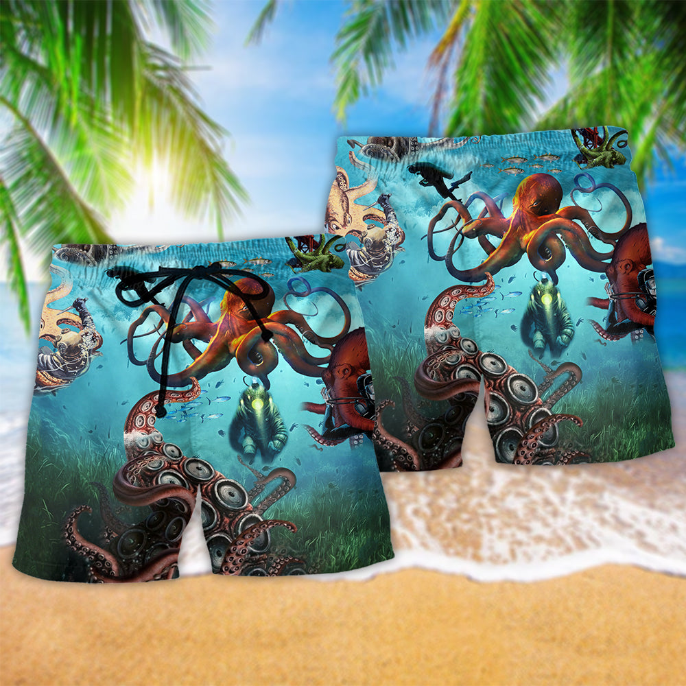 Octopus Protect Ocean Art – Beach Short