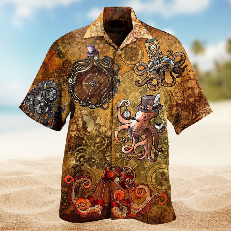Octopus Steampunk Edition – Hawaiian Shirt