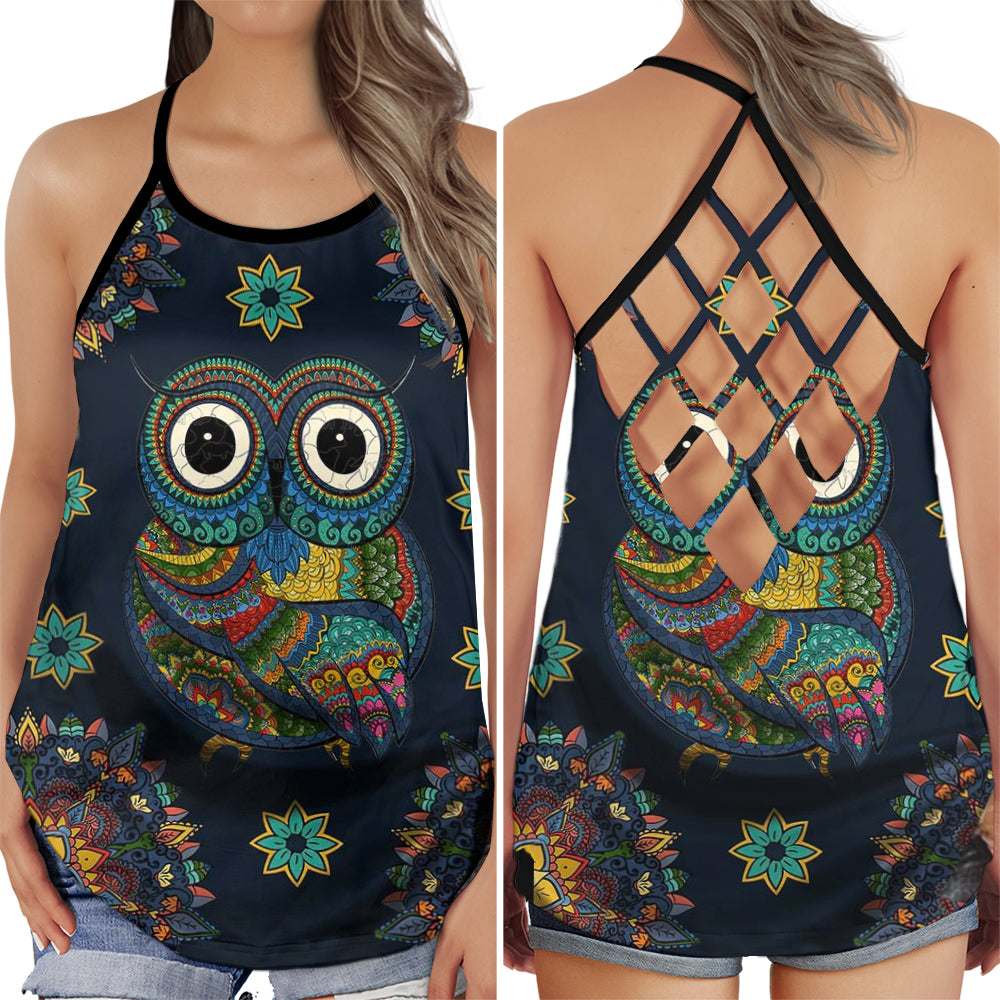 Owl Dreamer Big Eyes Style - Hollow Tank Top