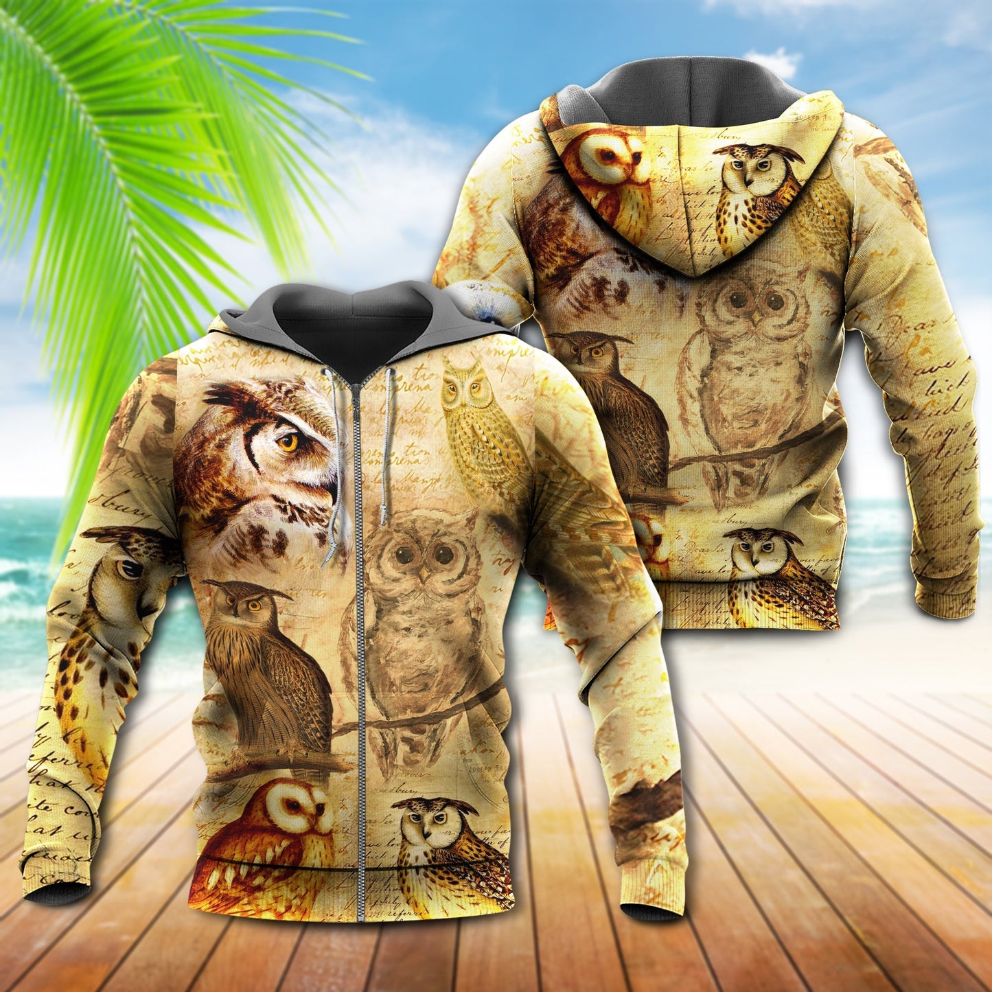 Owl Retro Love Life Cool Style - 3D Hoodie