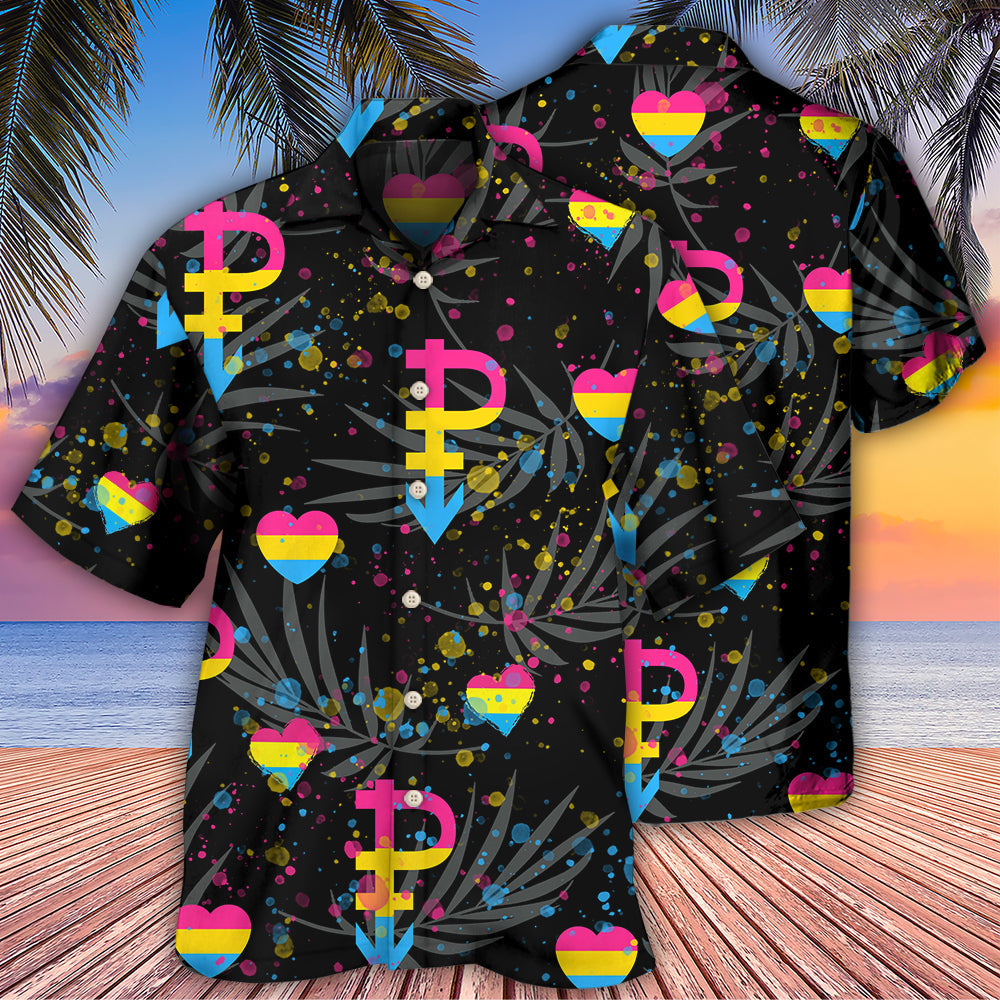 LGBT Pansexual Pride Tropical Leaf Design – Hawaiian Shirt