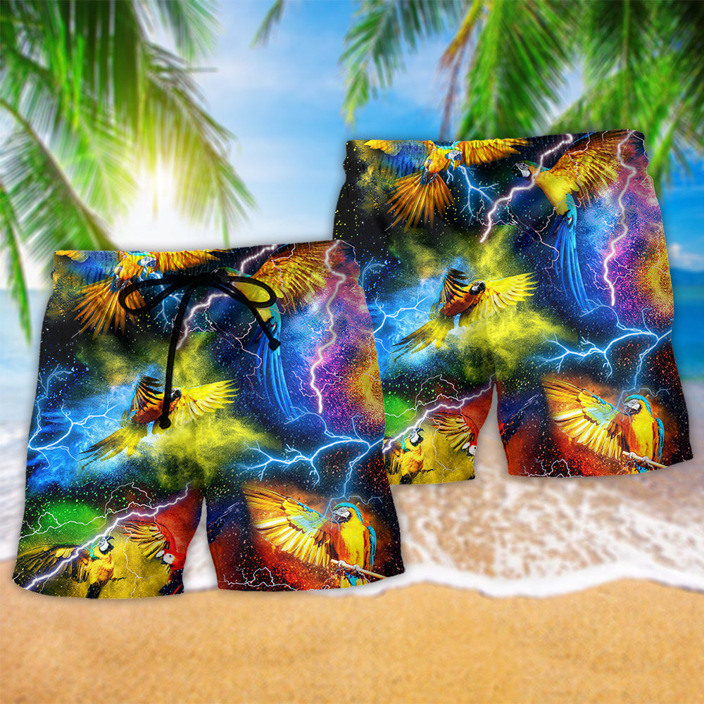 Parrot Lightning Mystery Art – Beach Short