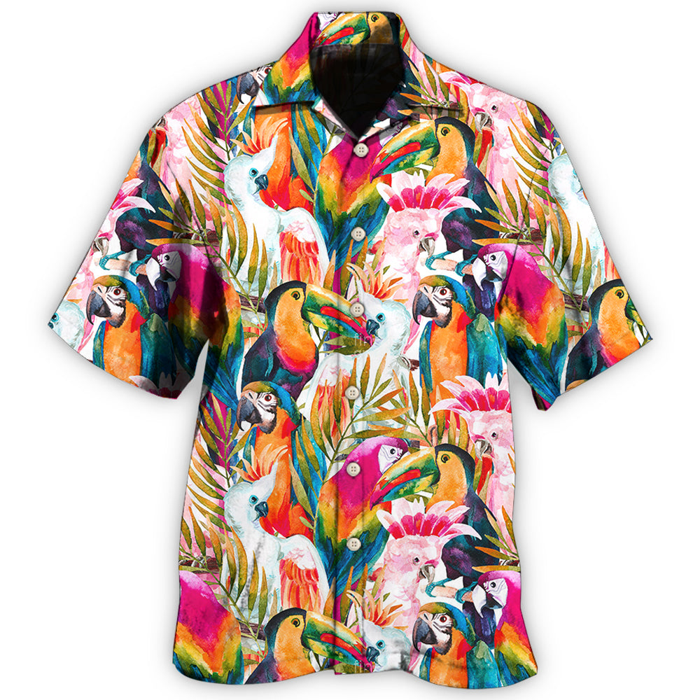 Parrot Colorful Tropical Style Pattern – Hawaiian Shirt