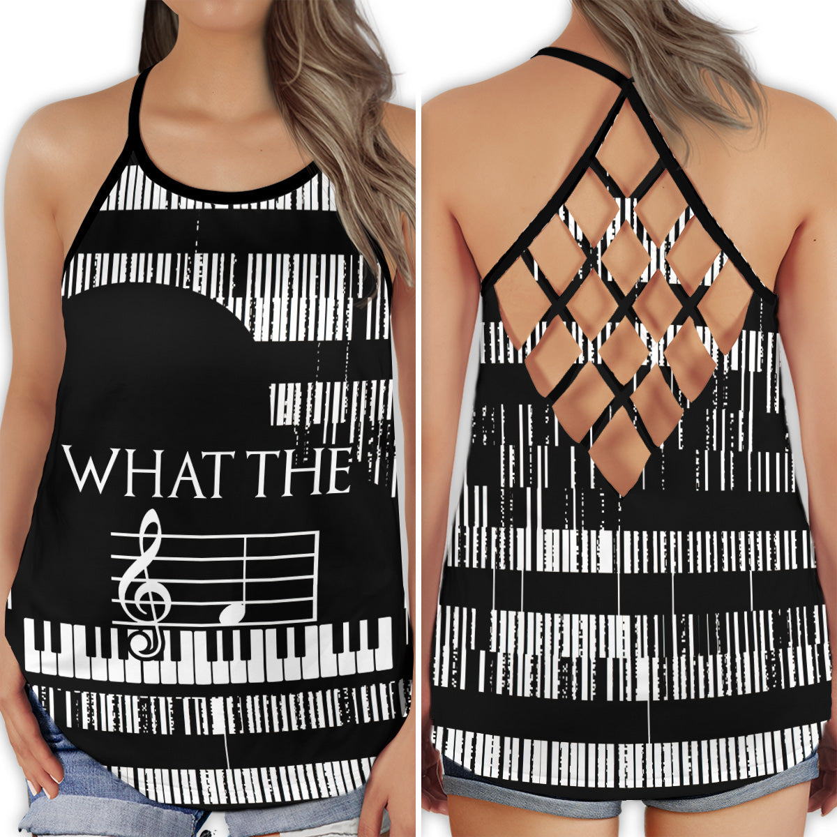 Piano One Life One Love - Hollow Tank Top