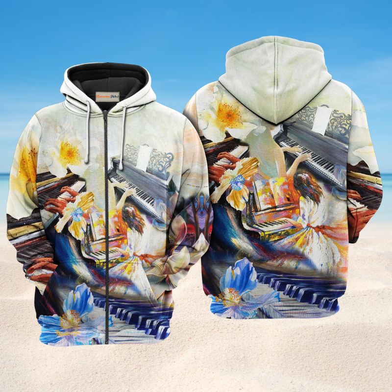 Piano Love Forever Music Art – 3D Hoodie