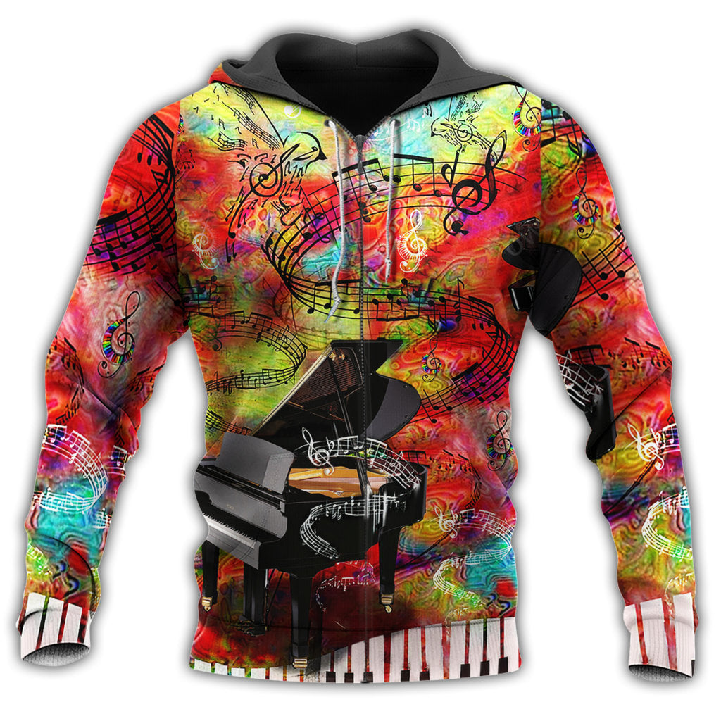 Piano Guide Your World - 3D Hoodie2