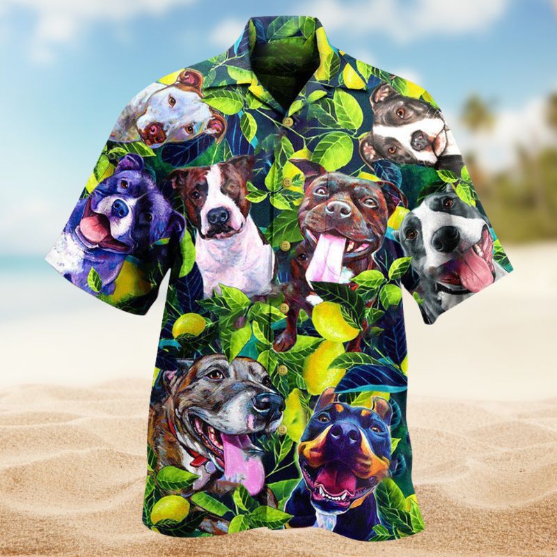 Pitbull Lemon Tree Edition – Hawaiian Shirt