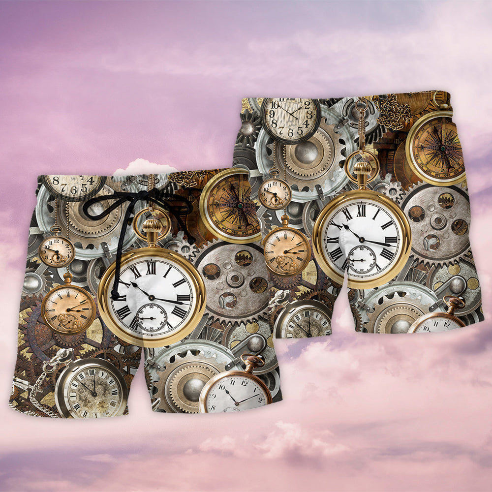 Vintage Pocket Watch Classic Style – Beach Short
