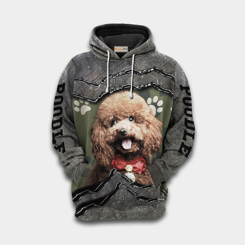 Poodle My Friend Art – 3D Hoodie