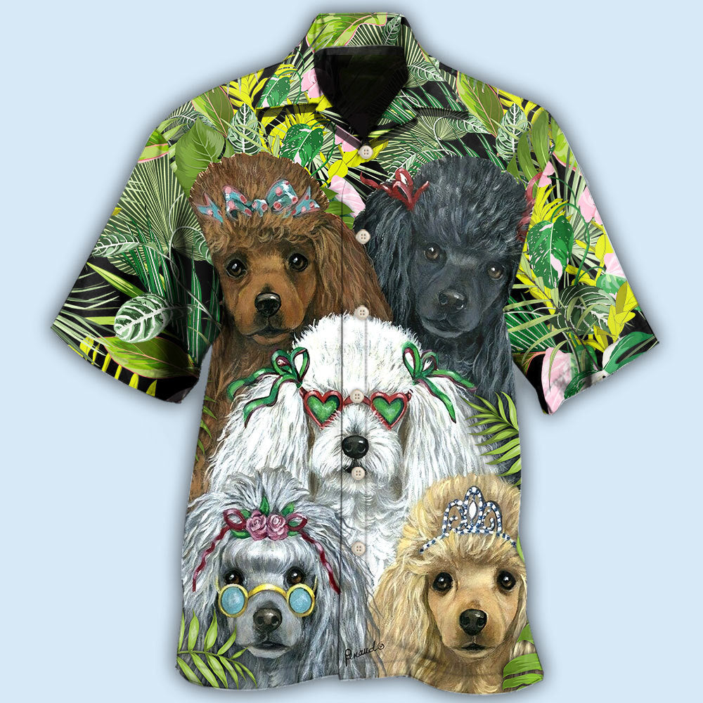 Poodle Dog Tropical Style – Hawaiian Shirt