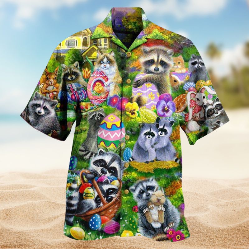 Raccoon Egg Hunter Edition – Hawaiian Shirt