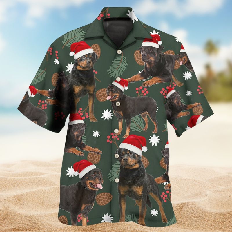 Rottweiler Dog Christmas – Hawaiian Shirt