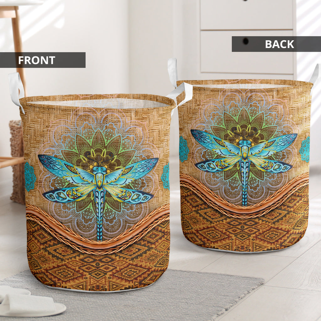 Dragonfly ratan ombre - Laundry basket-Owls Matrix