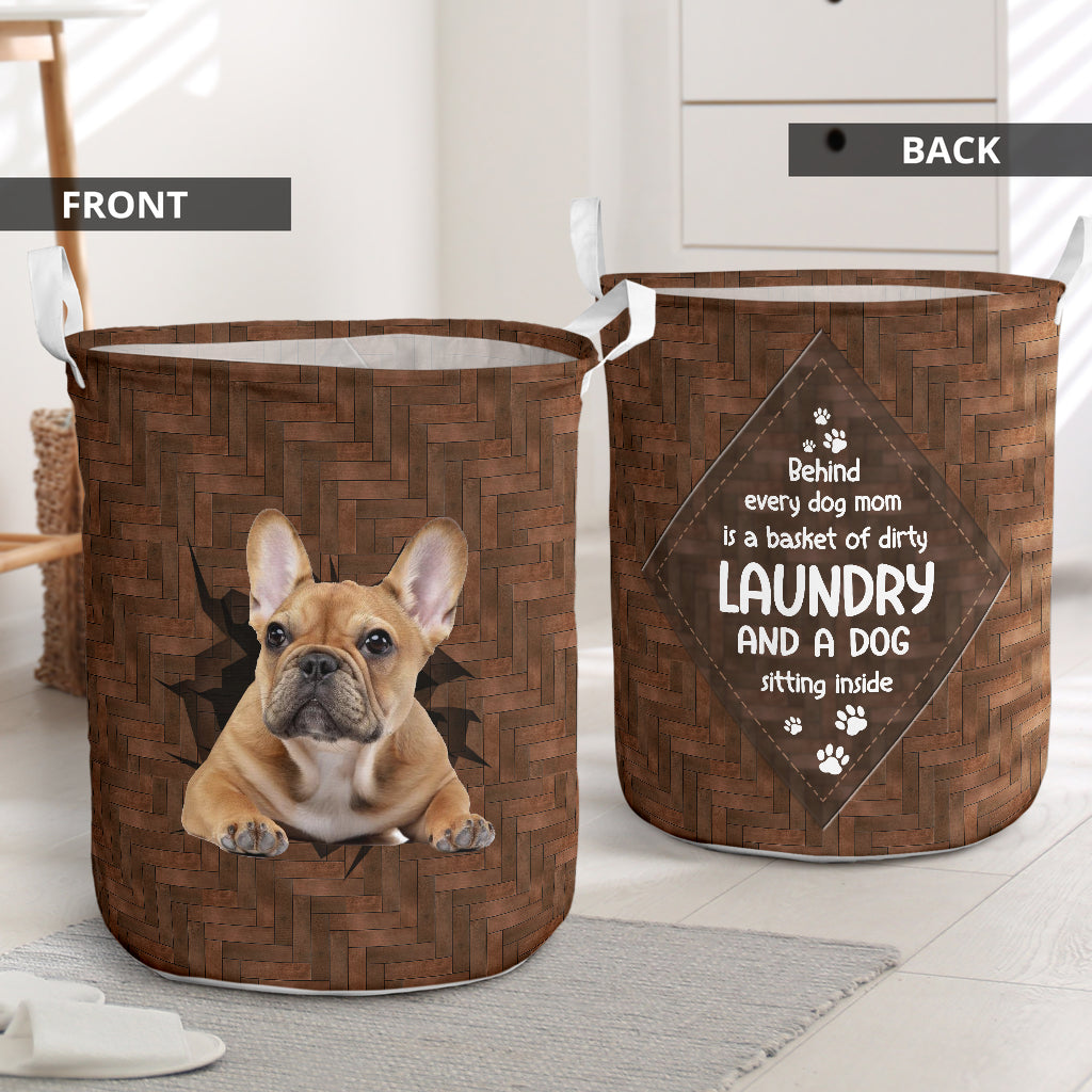 French bulldog mom - Laundry basket-Owls Matrix