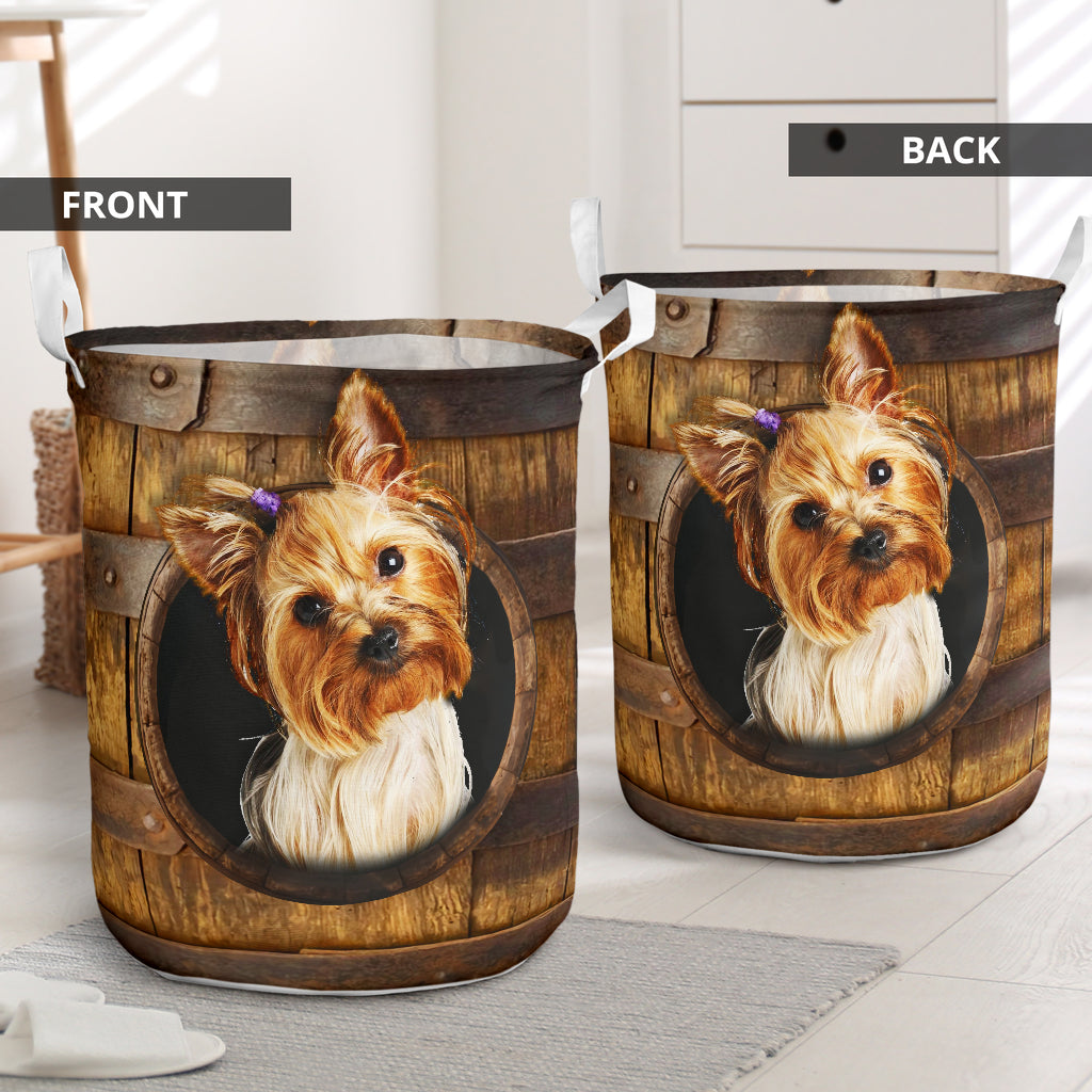 Yorkie hole 1 basic style - Laundry basket-Owls Matrix