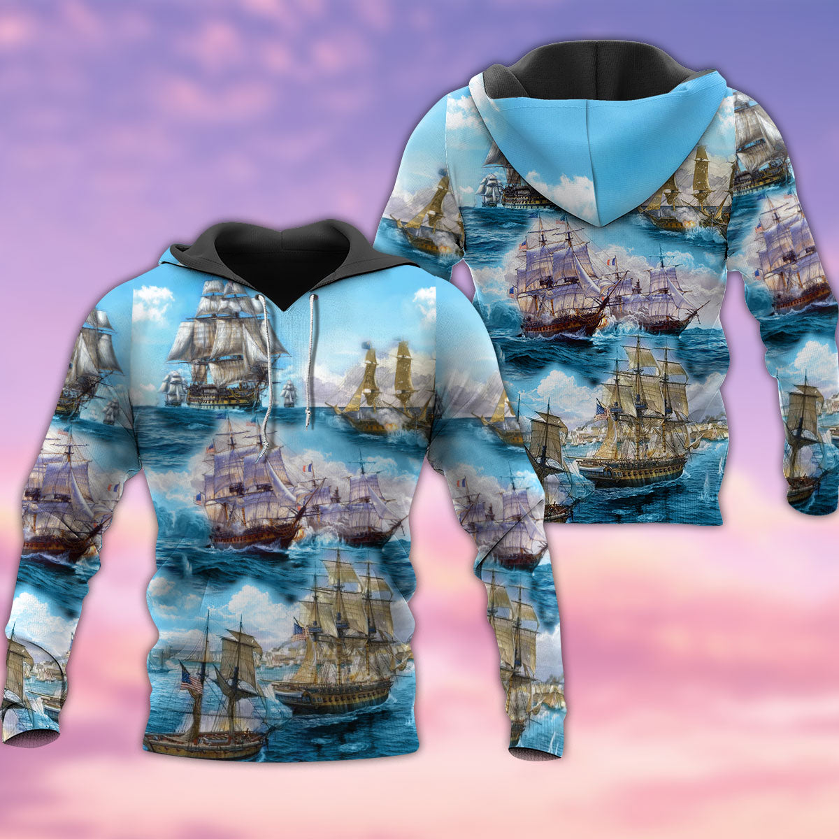 Go To The Sea Sailing Quote Art – 3D Hoodie