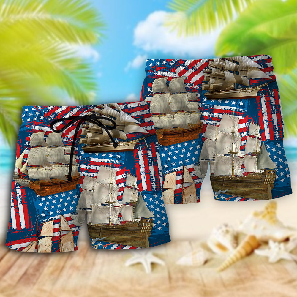 Sailing Adventure USA Independence Day – Beach Short