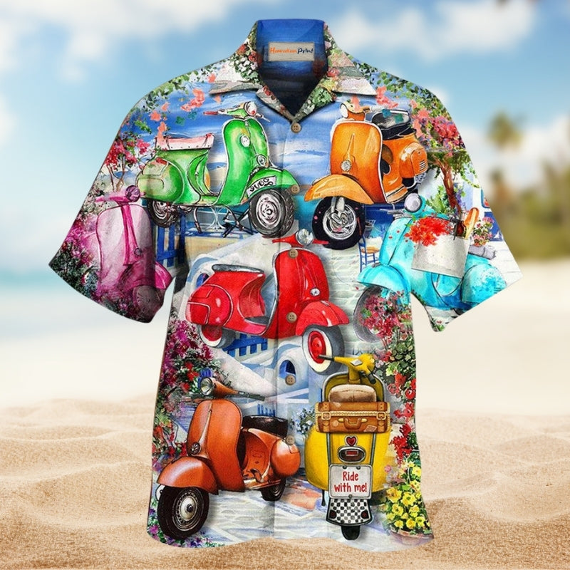 Scooters Chill With Your Scooters By Greece Beach Limited Edition – Hawaiian Shirt