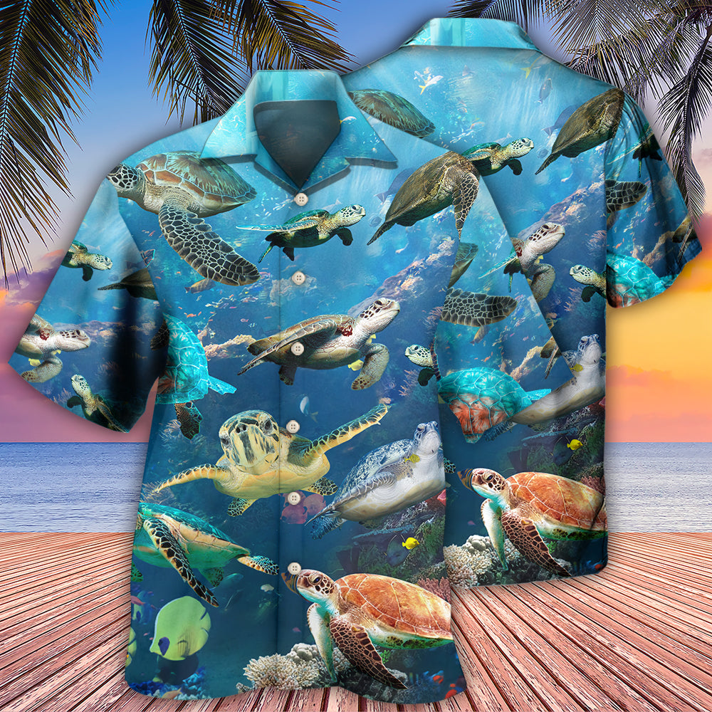 Sea Turtles Ocean Life - Hawaiian Shirt