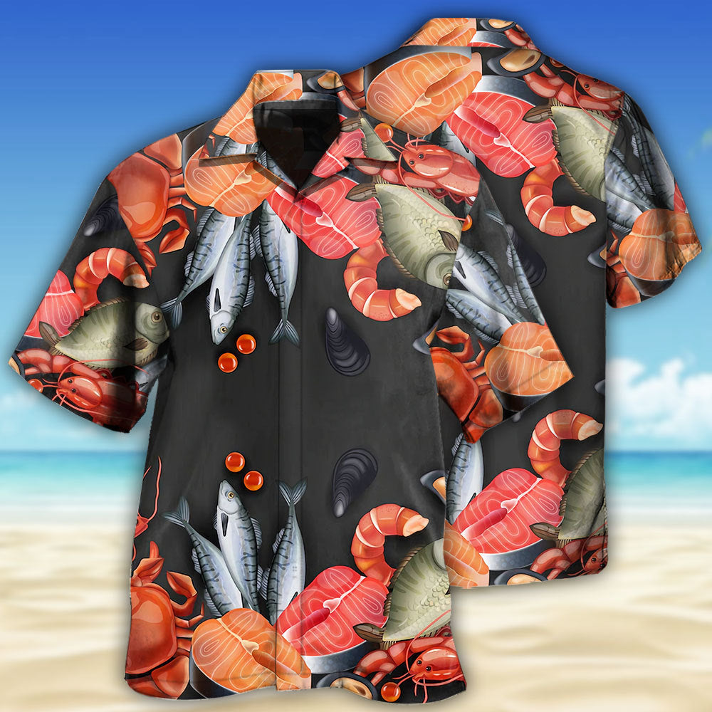 Seafood Lover Ocean Food Theme – Hawaiian Shirt