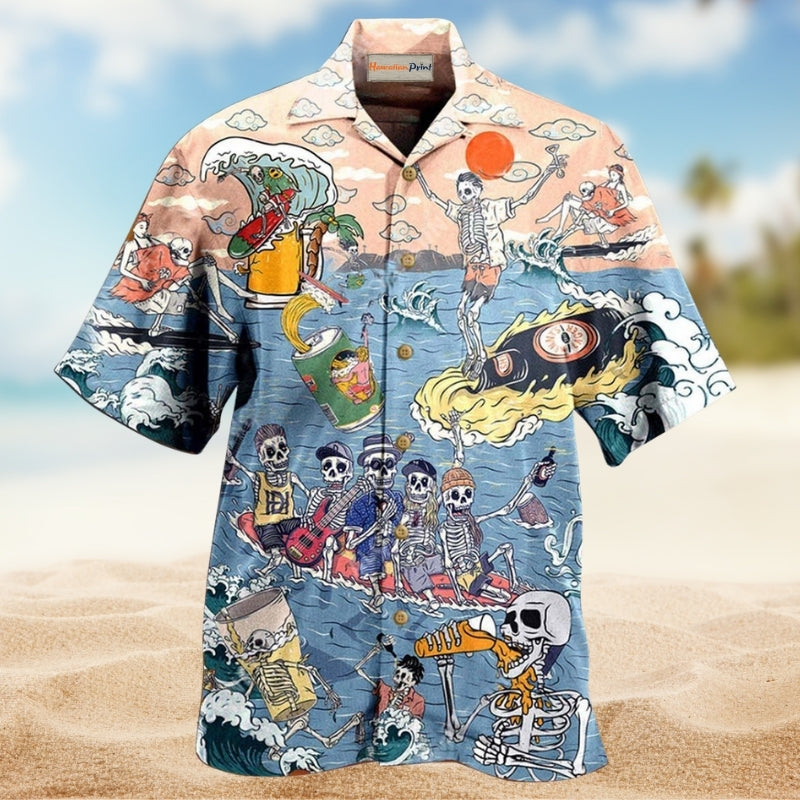 Skull Dear Liver Today Will Be A Rough One Limited Edition – Hawaiian Shirt