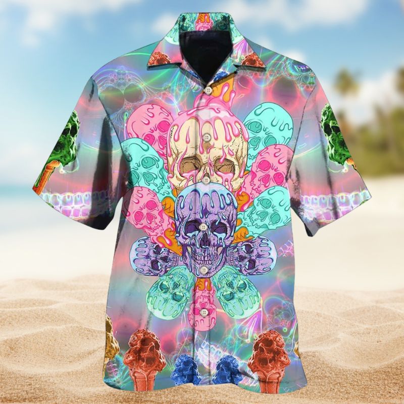 Skull Ice Cream Cooling Edition – Hawaiian Shirt