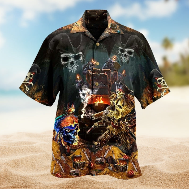 Skull Just Chasing Booty Life Limited Edition – Hawaiian Shirt
