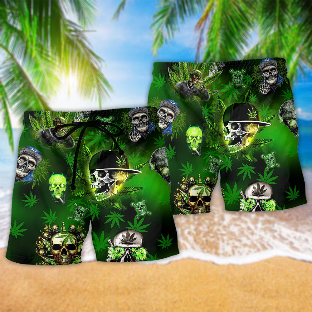 Skull Get High Fun Style – Beach Short