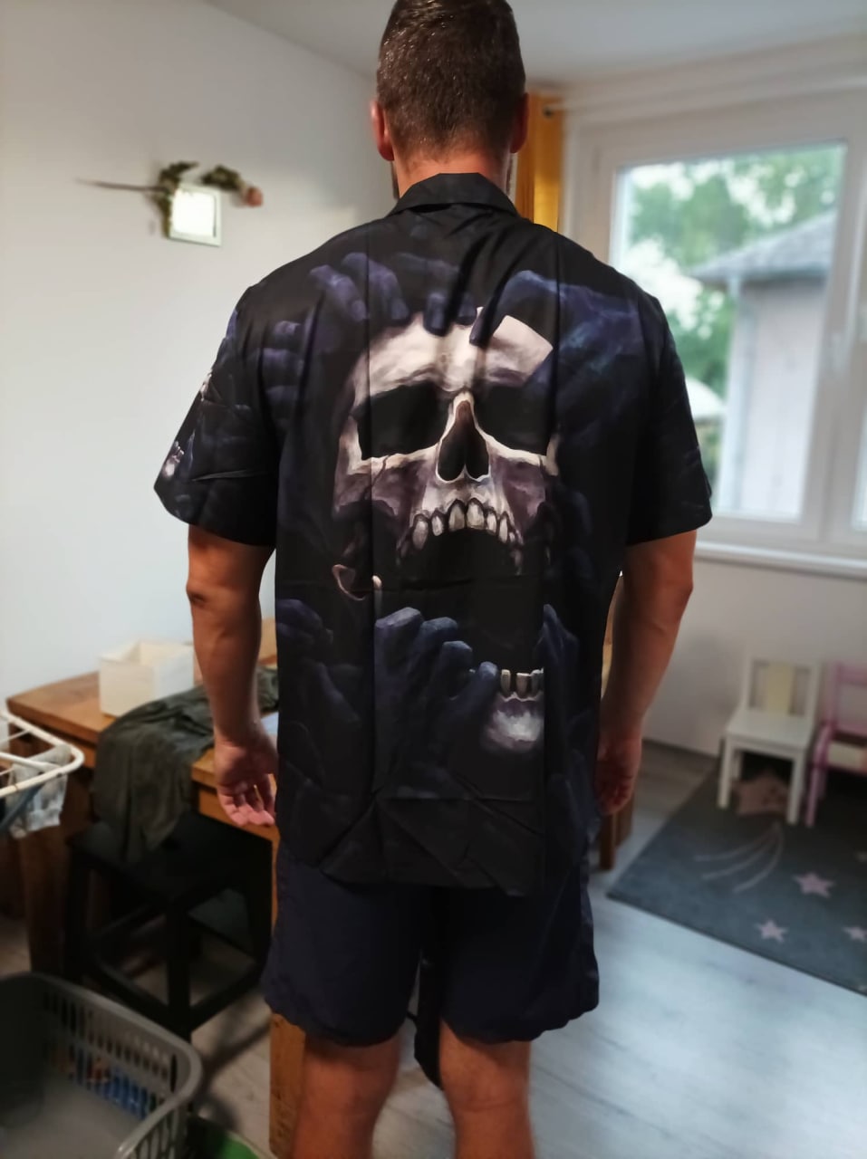 Skull Love Dark Aesthetic Style - Hawaiian Shirt