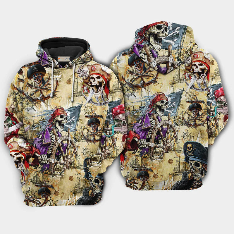 Skull Pirate Amazing Art – 3D Hoodie