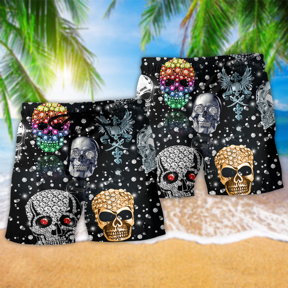 Diamond Skull Shine – Beach Short