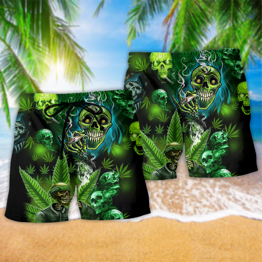 Skull Green High Style – Beach Short
