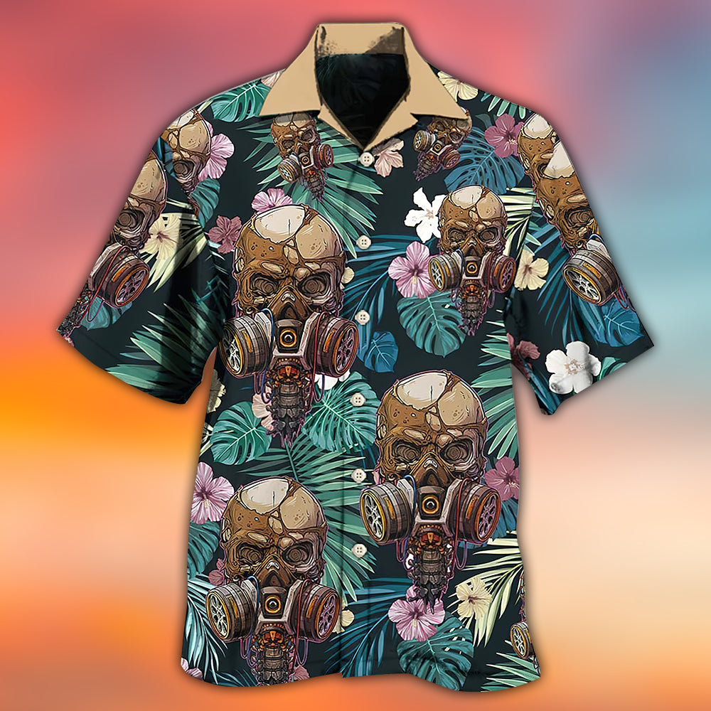 Skull Lover Vintage Style Graphic - Hawaiian Shirt