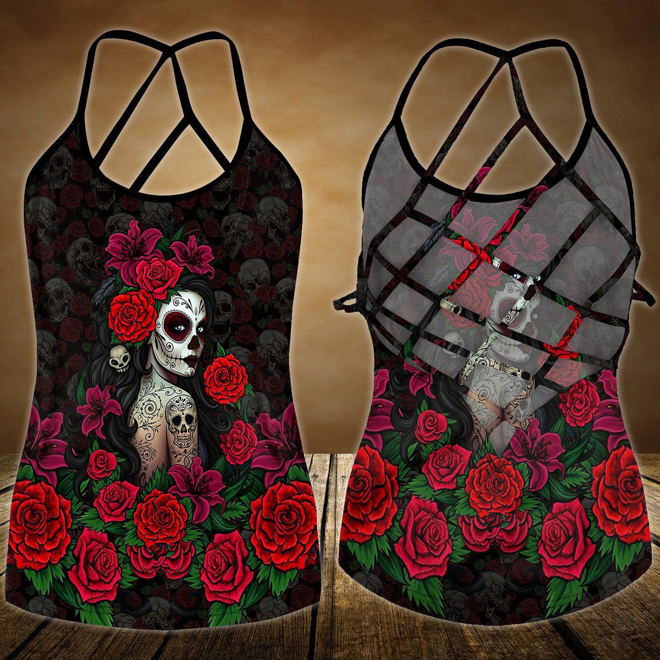 Skull Lady Style Limited Edition 6 – Hollow Tank Top