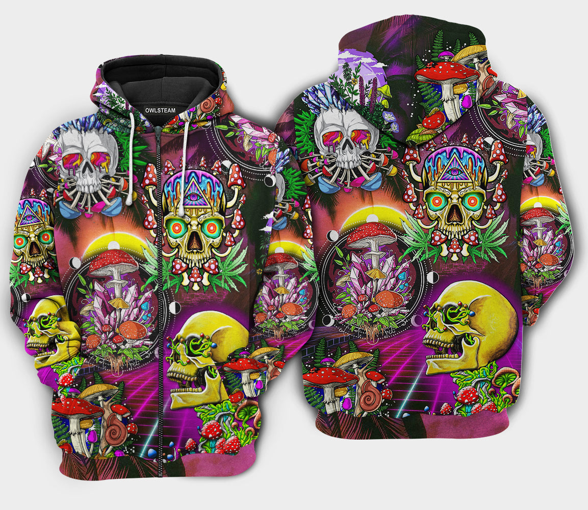 Life Is A Game Skull Style - 3D Hoodie