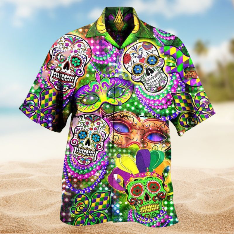 Skulls Mardi Gras Edition – Hawaiian Shirt