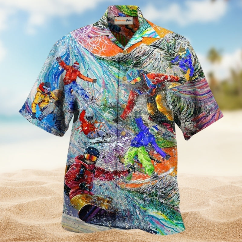 Snowboarding Don’t Follow Me I Do Stupid Edition – Hawaiian Shirt
