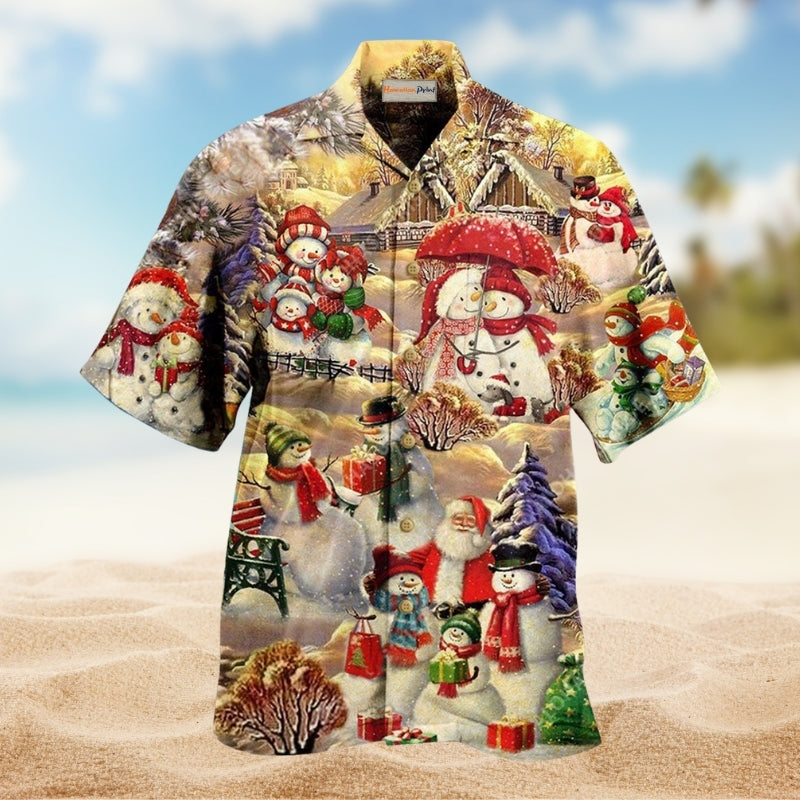 Snowman Couple Love Christmas Limited Edition – Hawaiian Shirt